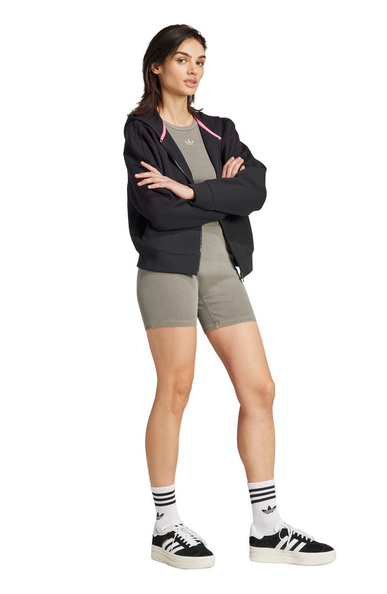 adidas Rib Bike Shorts, Alternate, color, Silver Pebble