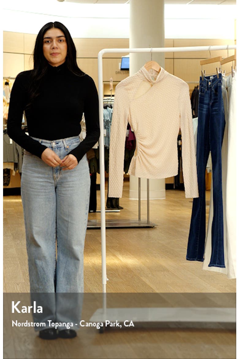 Texture Cutout Knit Top video