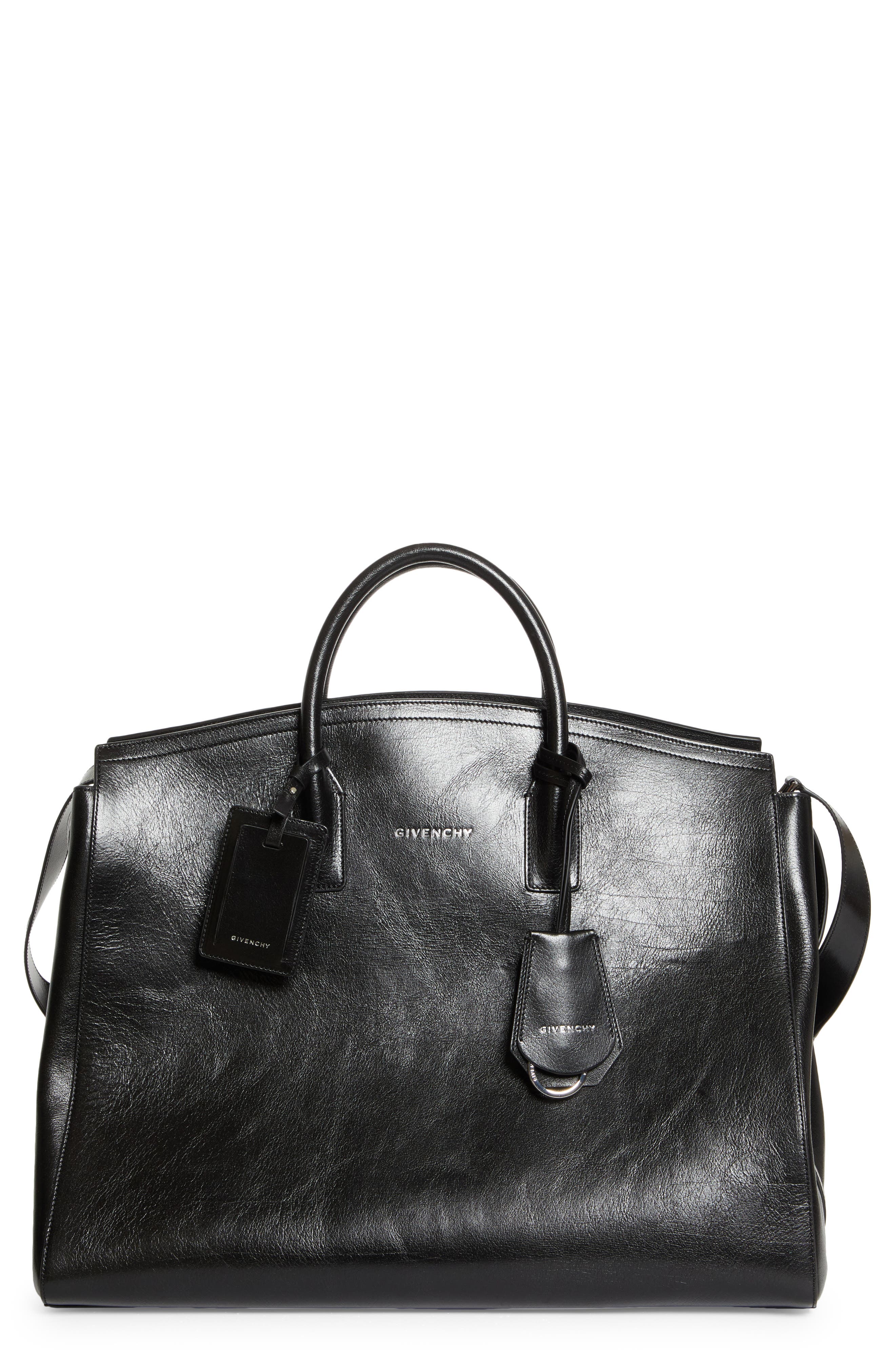 Givenchy Leather Travel Bag, Main, color, 