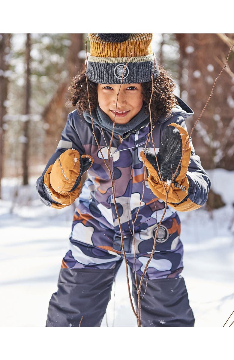 Deux par Deux Little Boy's Solid Mittens Spice, Alternate, color, 