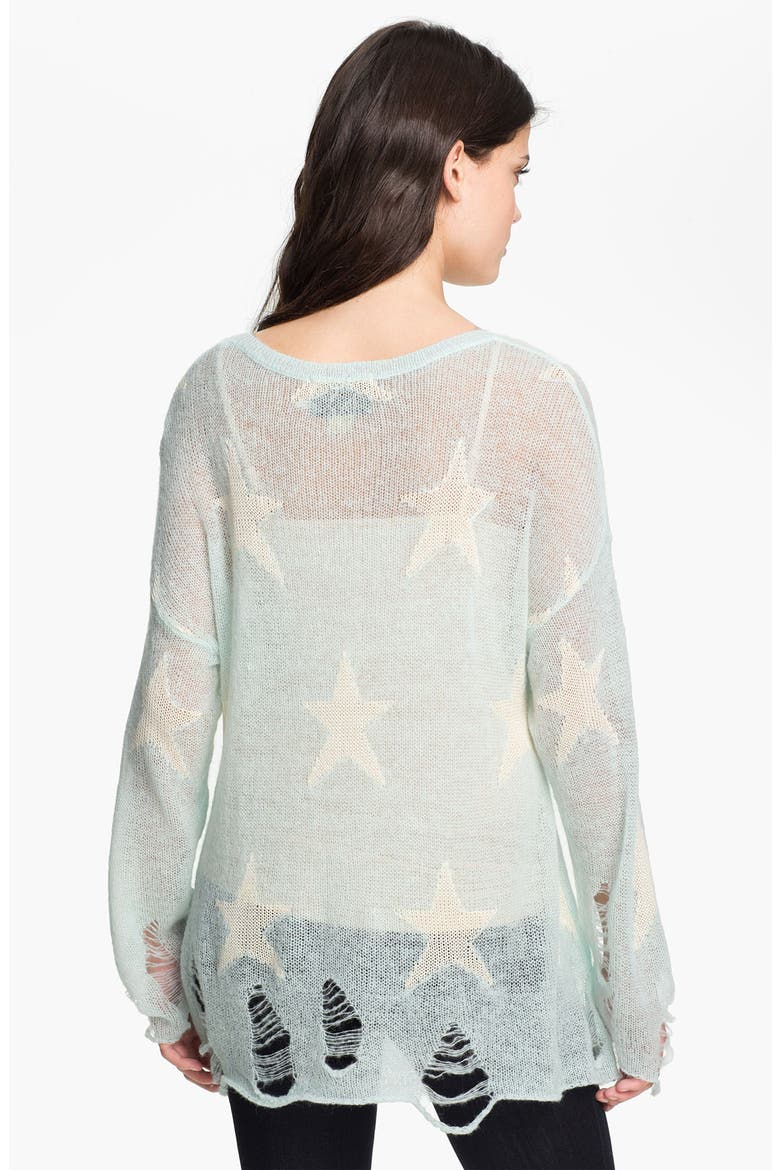 'Seeing Stars' Sweater, Alternate, color, MINT JELLY
