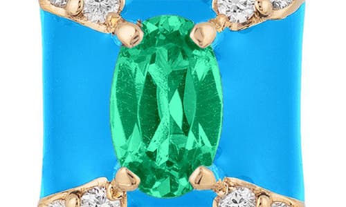 Goshwara Queen Octagon Emerald & Diamond Earrings