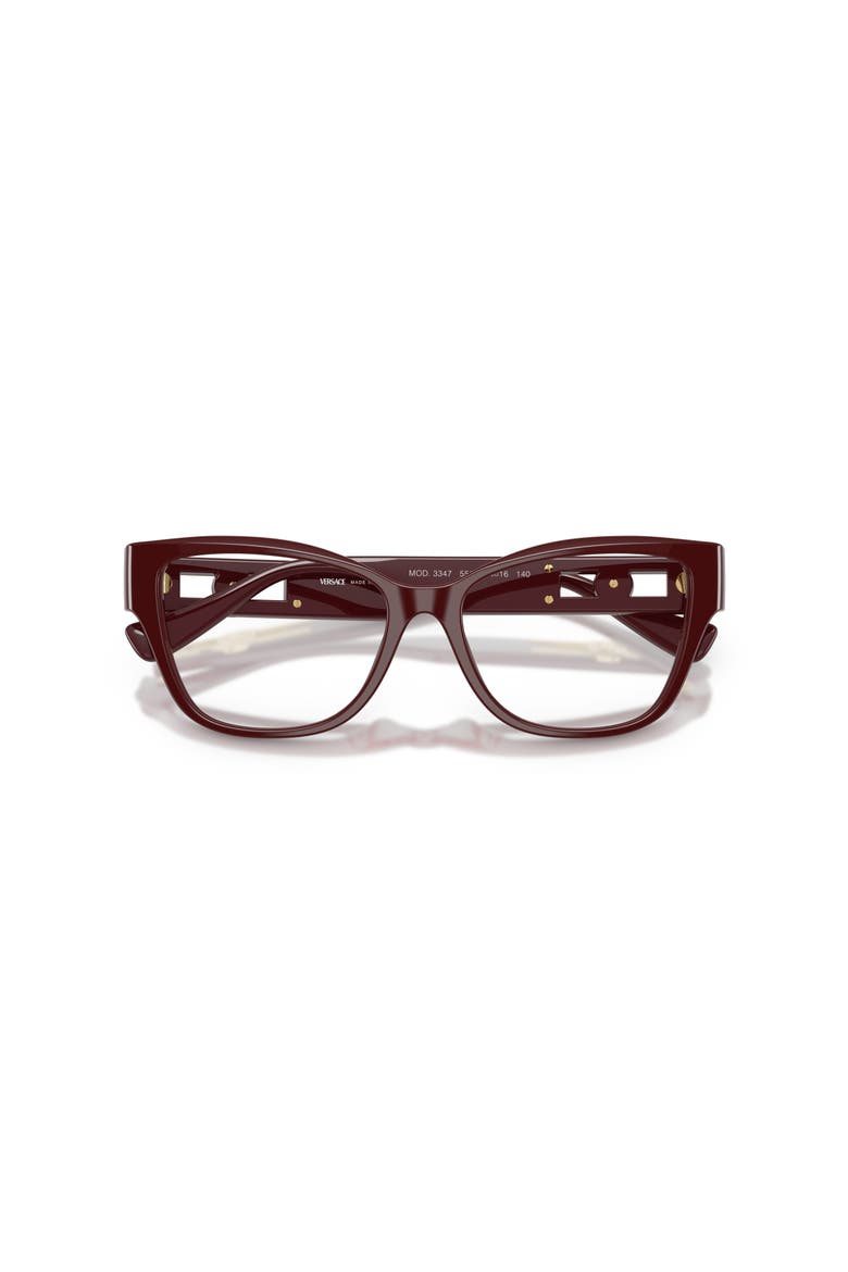 54mm Rectangle optical glasses, Alternate, color, Red