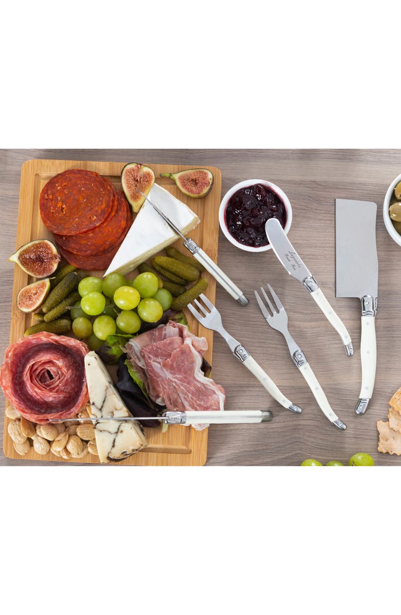 FRENCH HOME Ultimate 11-Piece Assorted Charcuterie Knife & Fork Set, Alternate, color, Faux Ivory