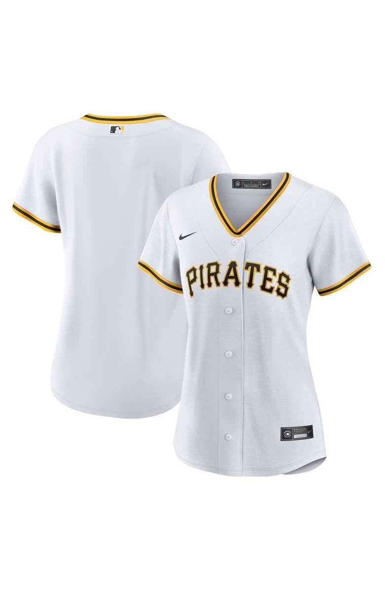 Nike Women's Nike White Pittsburgh Pirates Home Blank Replica Jersey, Main, color, 