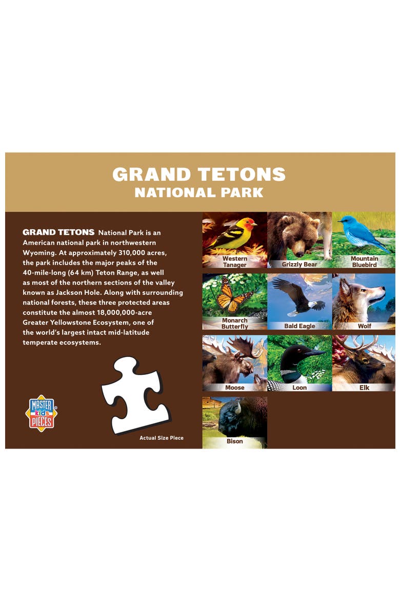 Wildlife of Grand Tetons 100pc Puzzle, Alternate, color, Multicolor