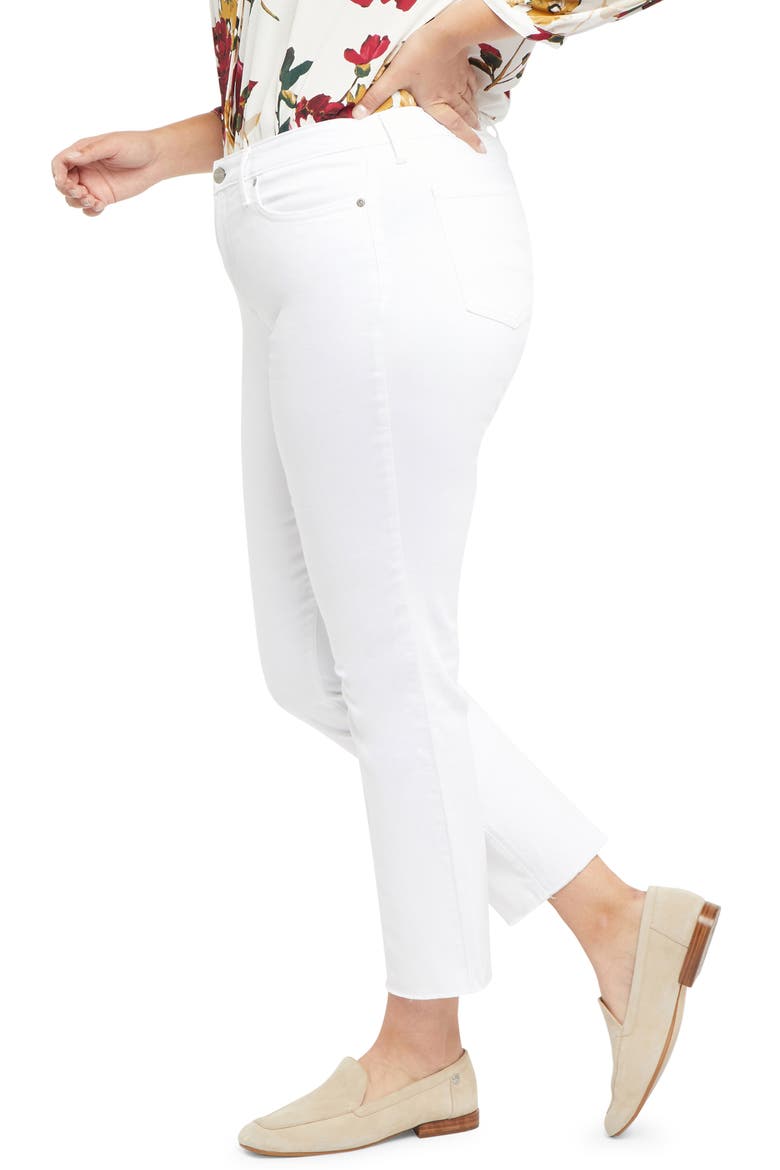 Sheri Raw Hem Ankle Slim Jeans, Alternate, color, OPTIC WHITE