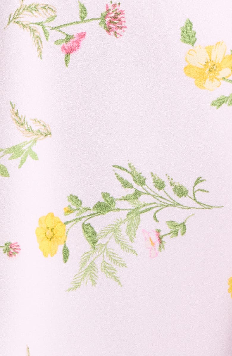 SUGARLIPS Margote Floral Mel Ruffle Minidress, Alternate, color, Blush-Pink