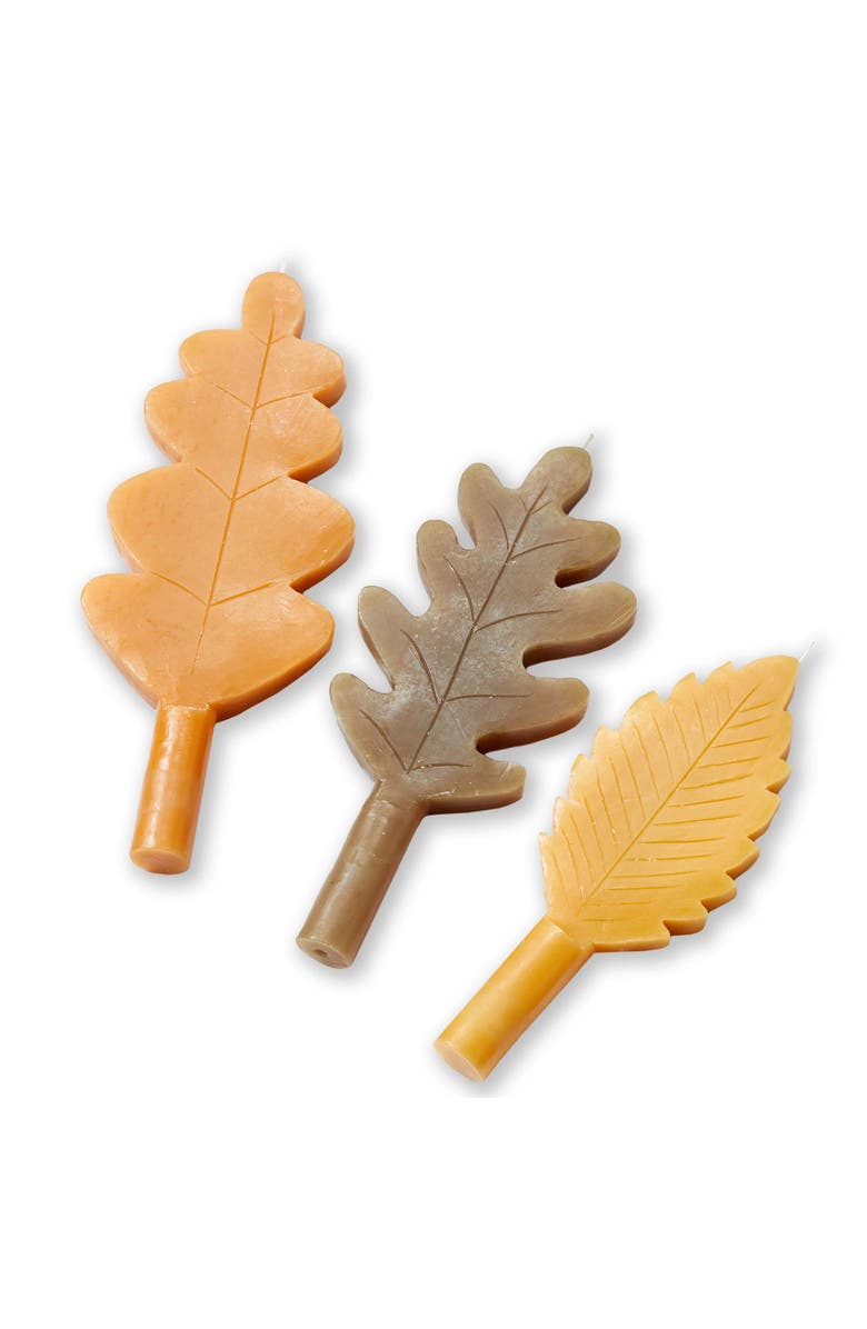 tag Fall Leaf Taper Candles Multicolor Thanksgiving Decor, Main, color, Multicolored