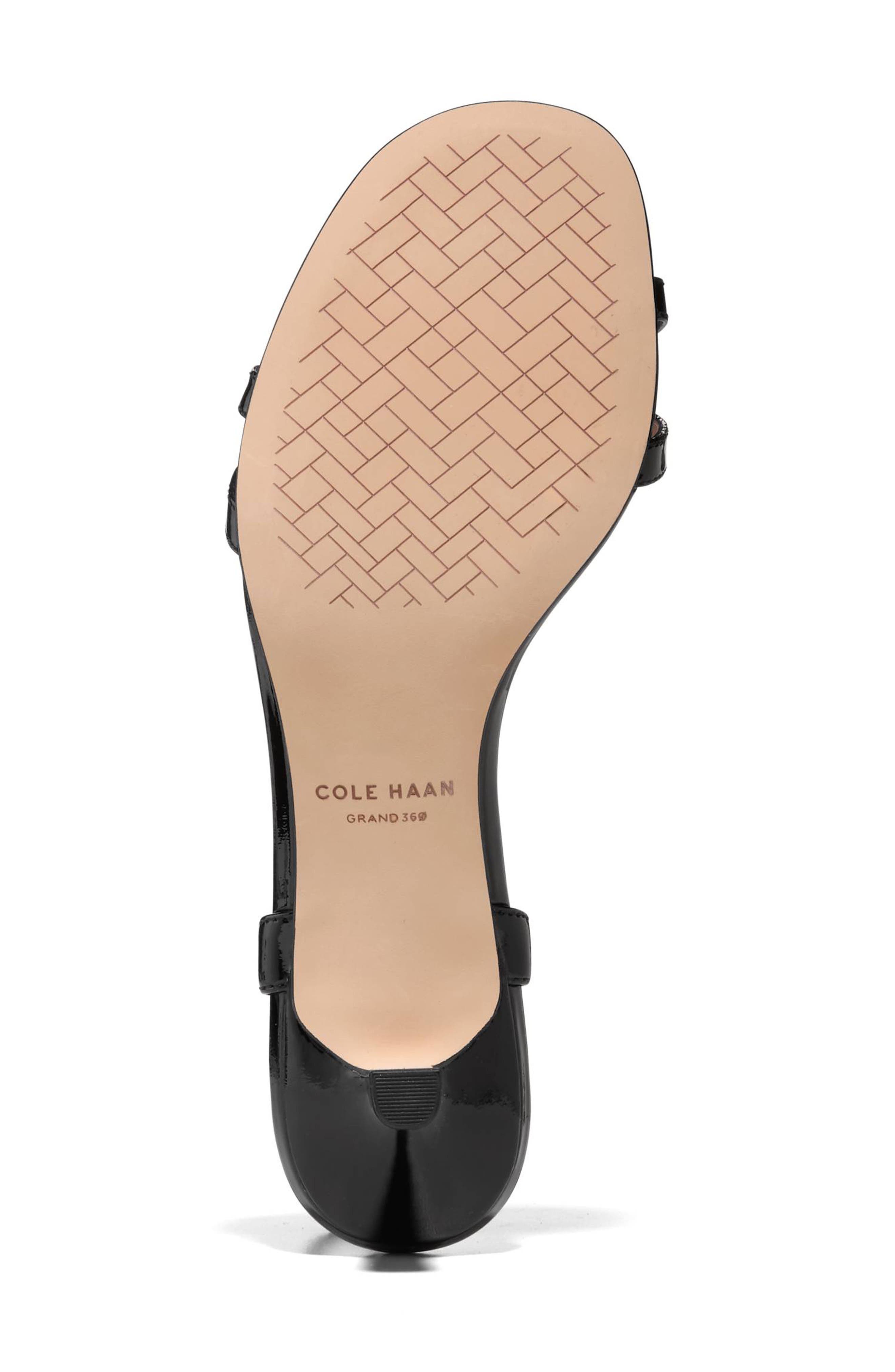 Cole Haan Leni Kitten Heel Sandal, Alternate, color, Black Patent Leather