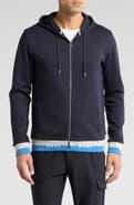 BOSS Seeger Stripe Hem Hoodie
