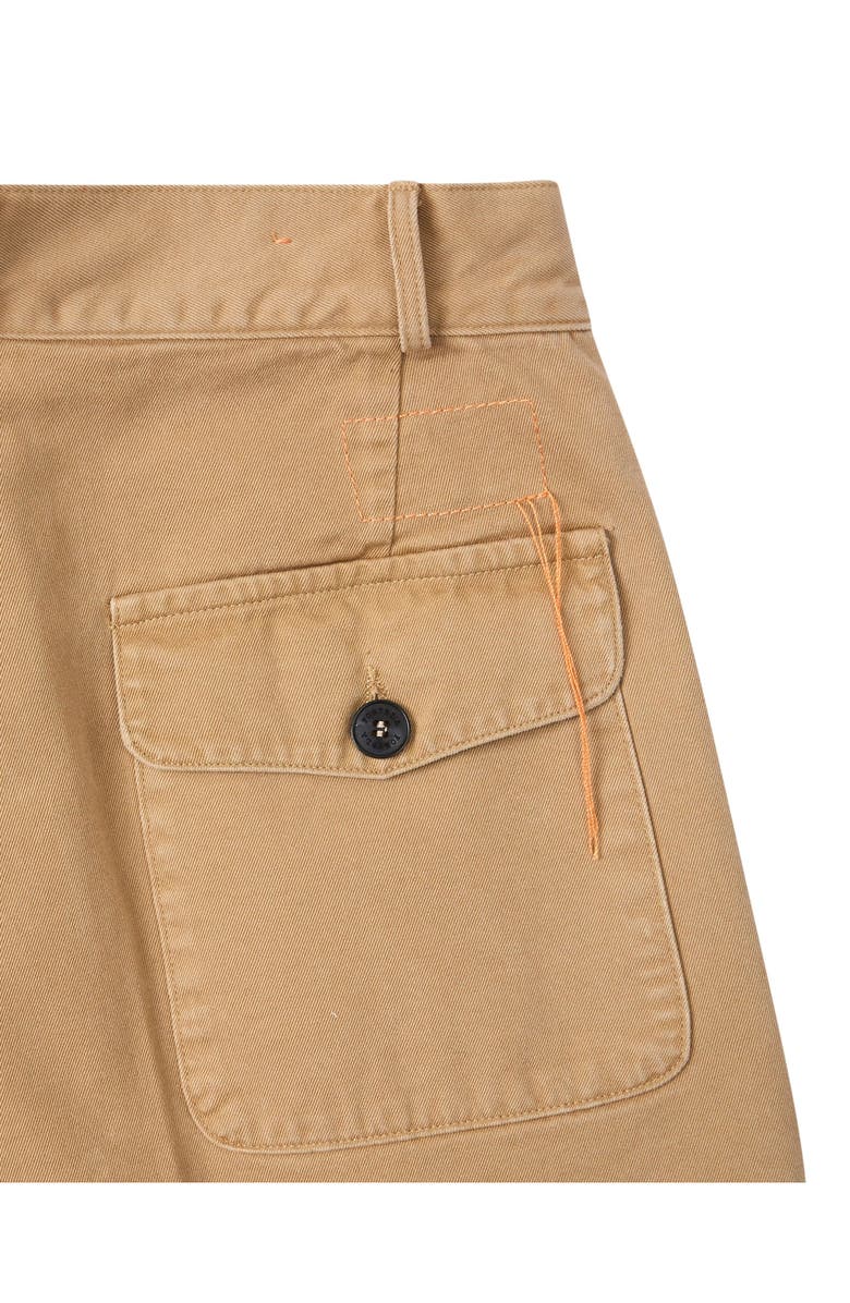 Fortela Jillian Canvas Cotton Shorts, Alternate, color, Camel