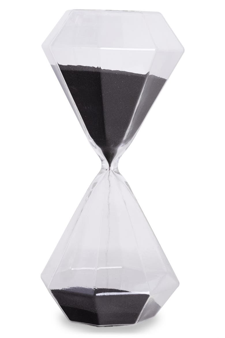 45-Minute Hourglass Sand Timer, Main, color, BLACK