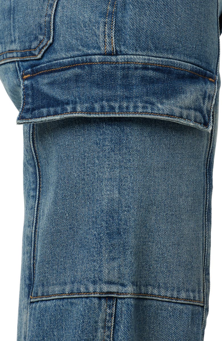 Hudson Jeans Wide Leg Cargo Maternity Jeans, Alternate, color, 