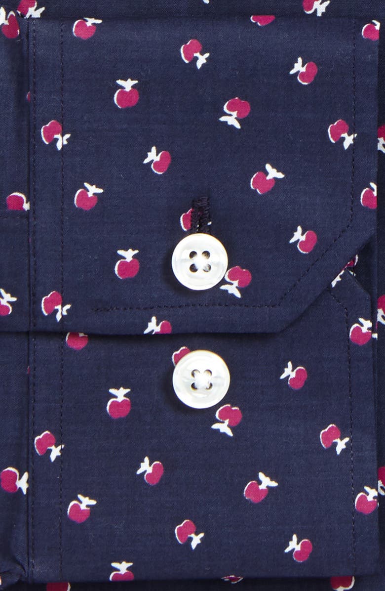 Bonobos Cherry Slim Fit Stretch Floral Dress Shirt, Alternate, color, 