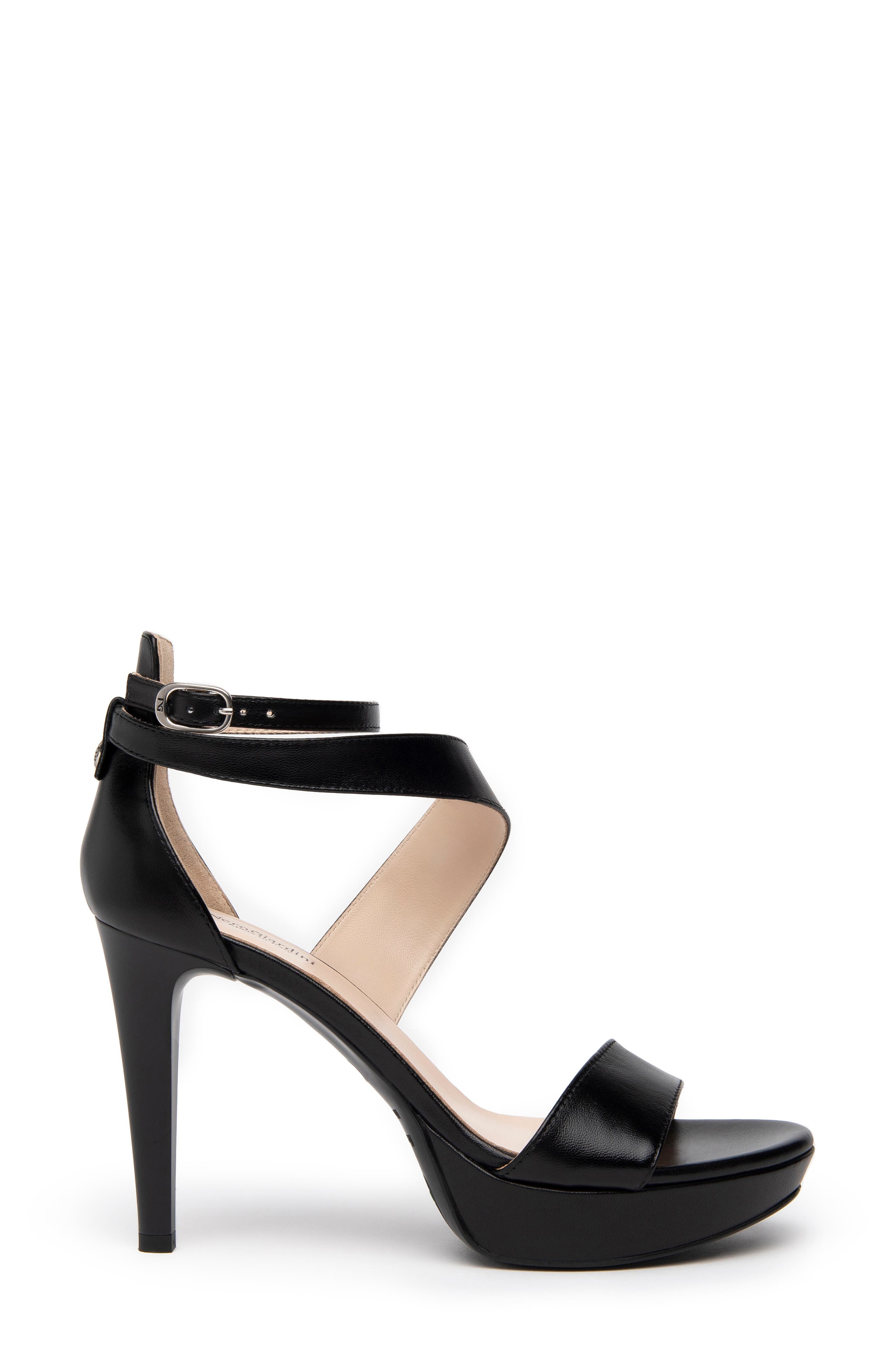 NeroGiardini Platform Sandal, Alternate, color, Black