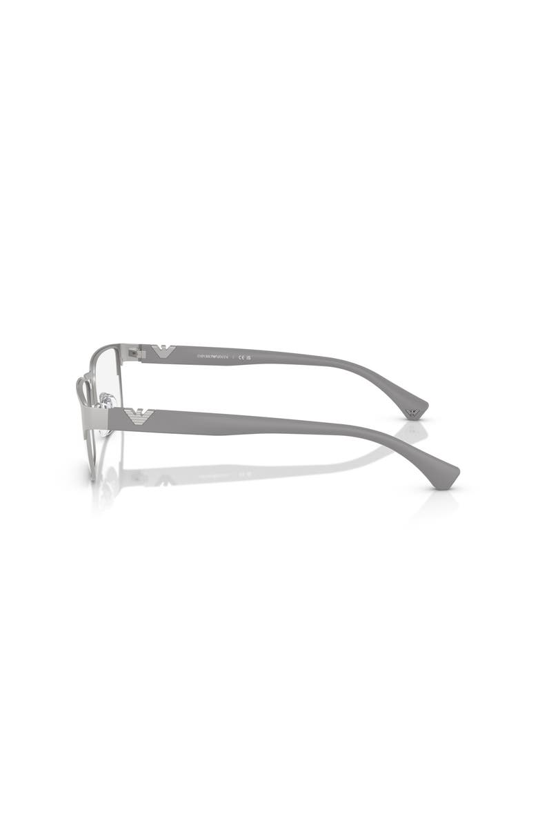 Emporio Armani 57mm Square optical glasses, Alternate, color, Silver