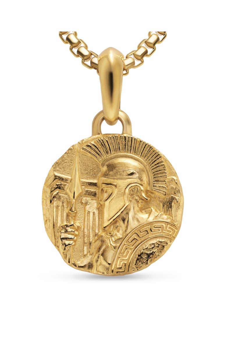 Ares Amulet Enhancer in Sterling Silver or 14K Gold, 24mm, Alternate, color, GOLD
