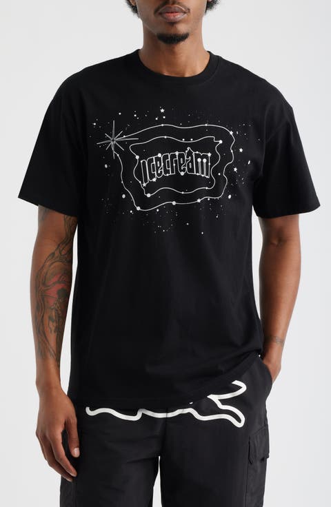 Star Gazing Cotton Graphic T-Shirt