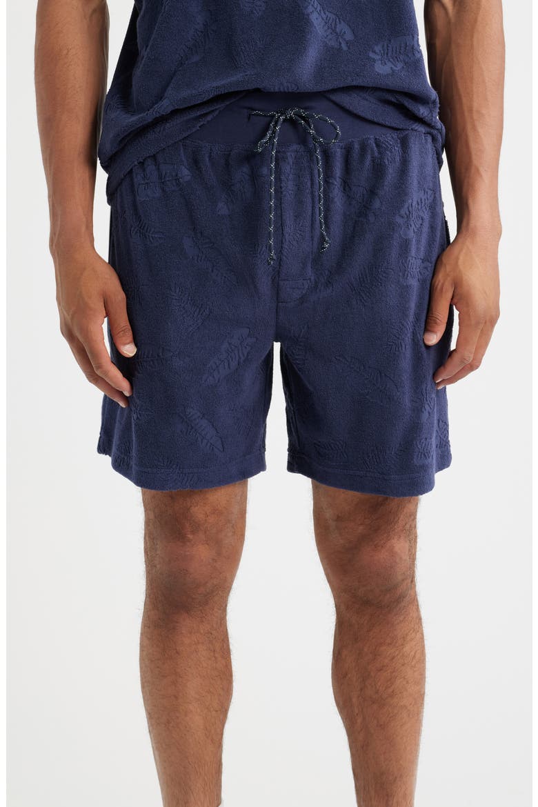 Shadow Hibiscus Lounge Shorts, Main, color, NAVY HIBISCUS
