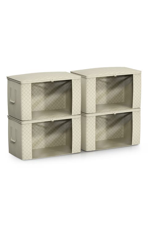 Set of 4 Foldable Storage Organizers