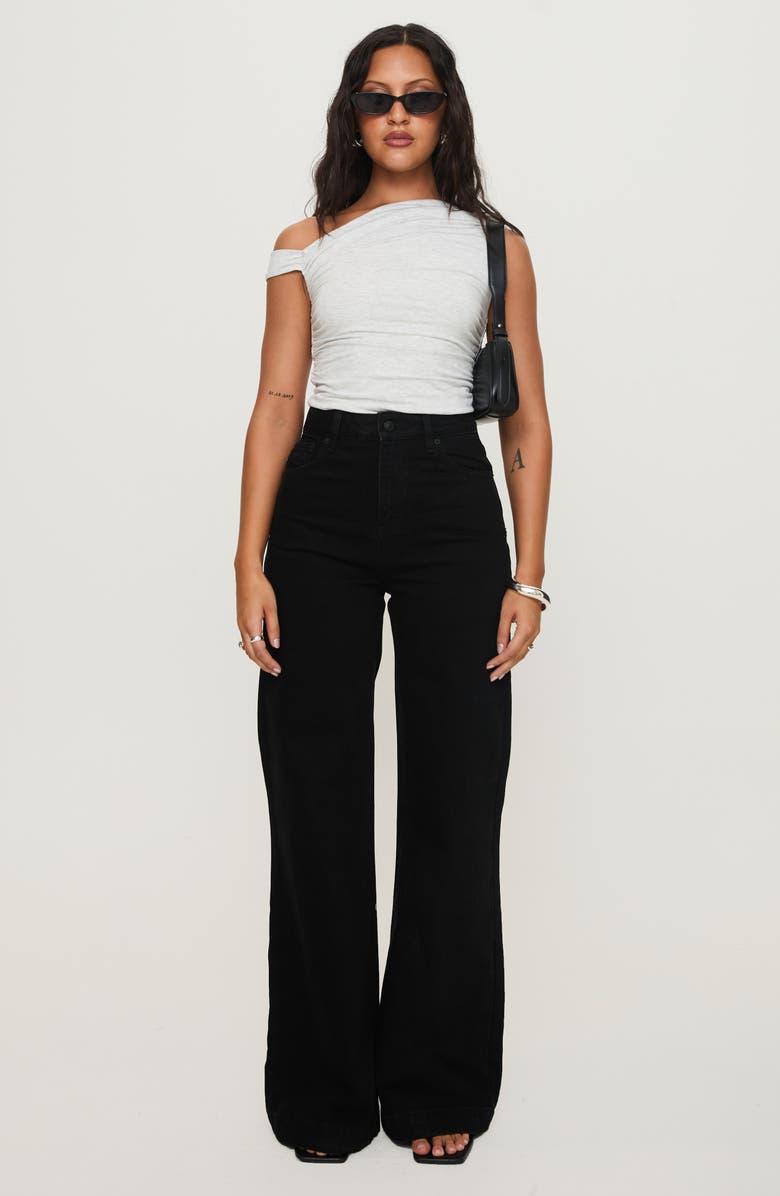 Princess Polly Goldie High Waist Wide Leg Jeans, Alternate, color, 