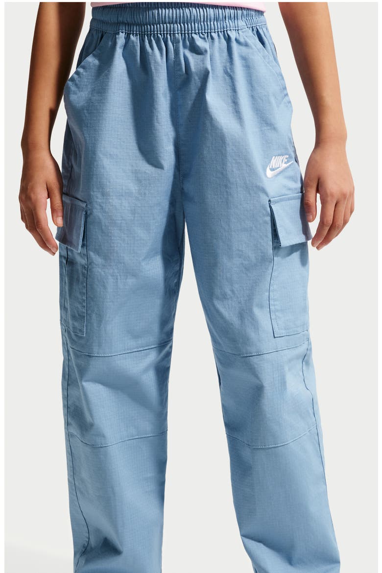 Kids' Club Ripstop Cargo Pants, Alternate, color, WORK BLUE/ WHITE