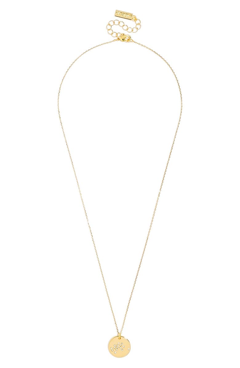 BaubleBar 'Zodiac Constellation' Pavé Crystal Pendant Necklace, Alternate, color,