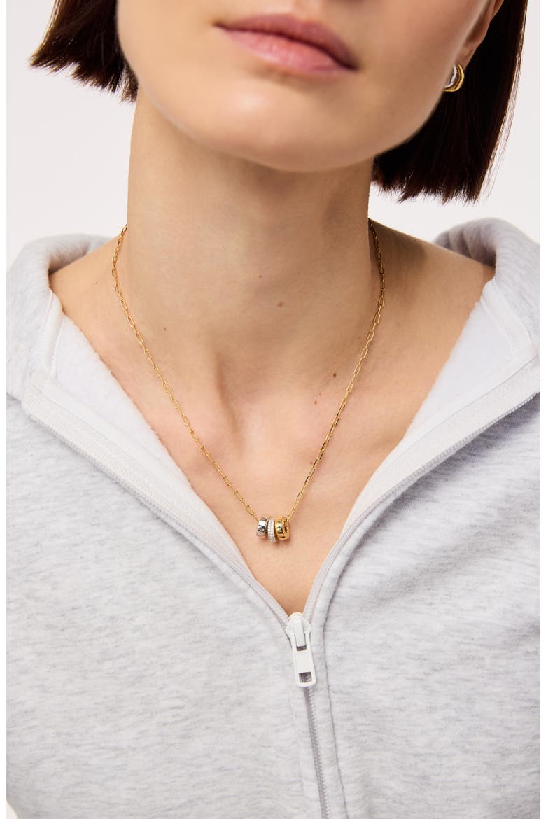 Charm Necklace - Tyler, Alternate, color, Gold