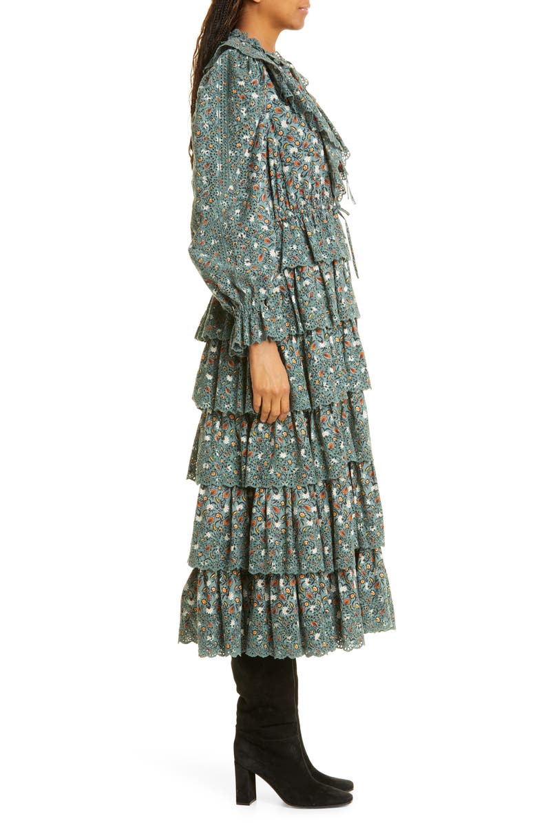 Ulla Johnson Odile Ruffle Maxi Dress, Alternate, color,