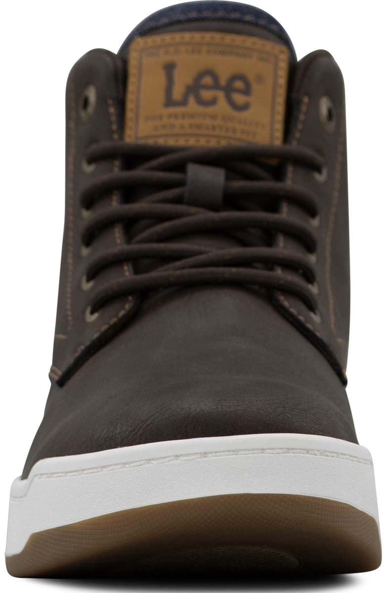 Lee Spencer High Top Sneaker, Alternate, color, Black Coffee/ Navy Denim/ Tan