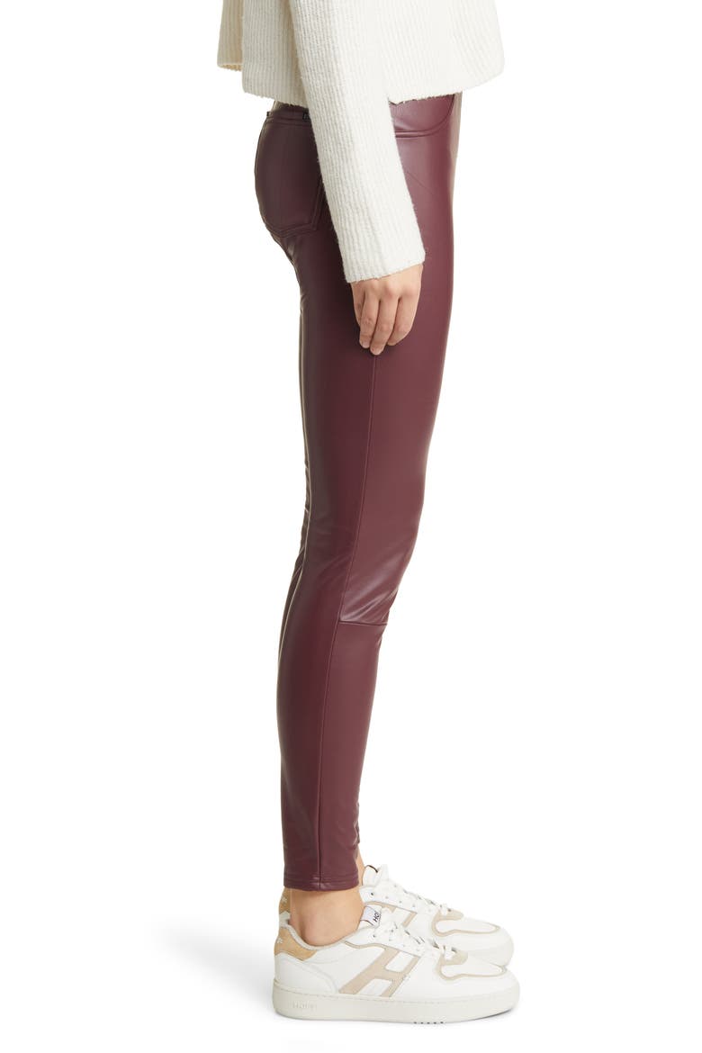 Faux Leather Leggings, Alternate, color, PORT ROYALE