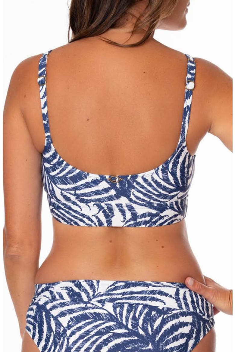 Cecile Mid Tank Bikini Top, Alternate, color, PANTHEON BLUE