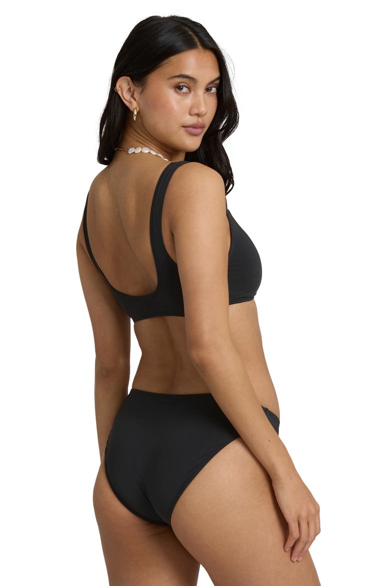 Sol Searcher Lowrider Bikini Bottoms, Alternate, color, BLACK PEBBLE
