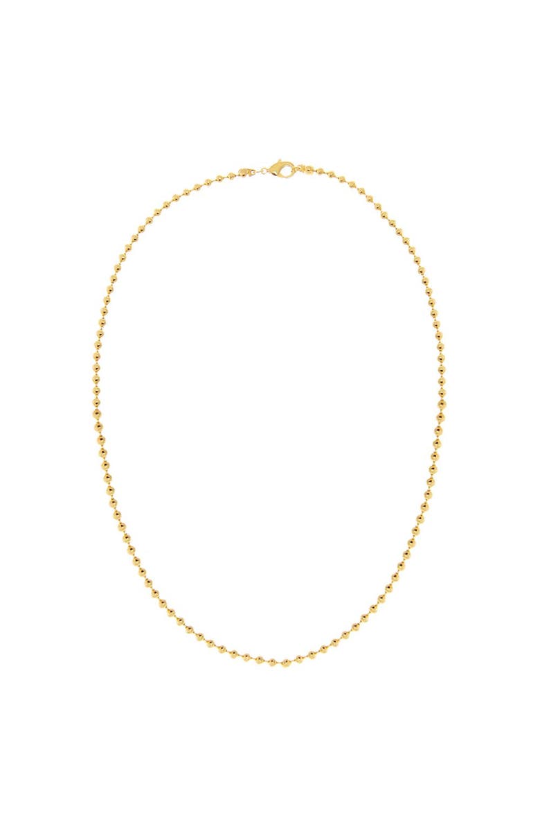 BY ADINA EDEN Solid Ball Link Chain Necklace 14K, Alternate, color, 14K Gold