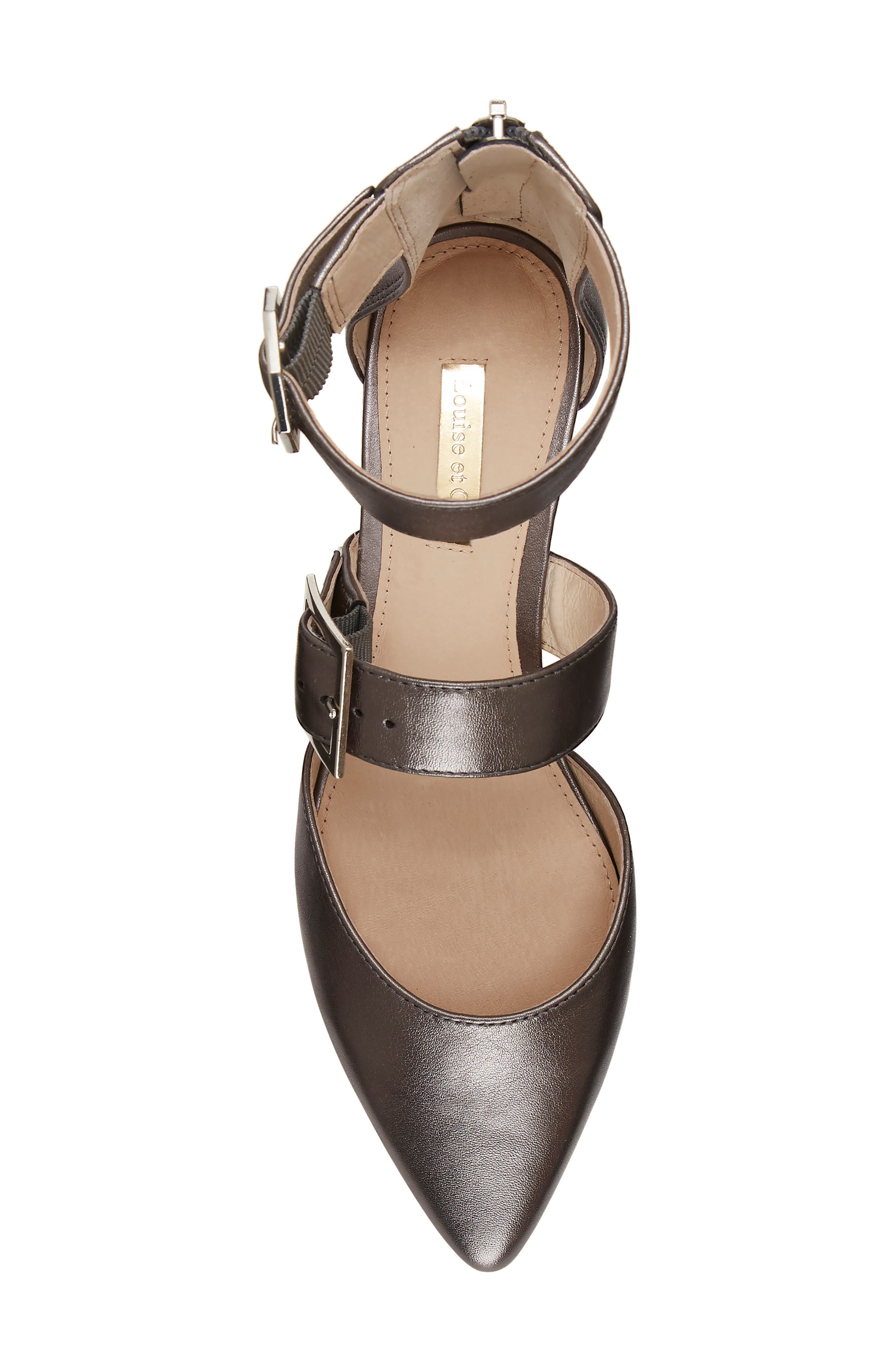 Corriett Ankle Strap Sandal, Alternate, color, GUNMETAL METALLIC