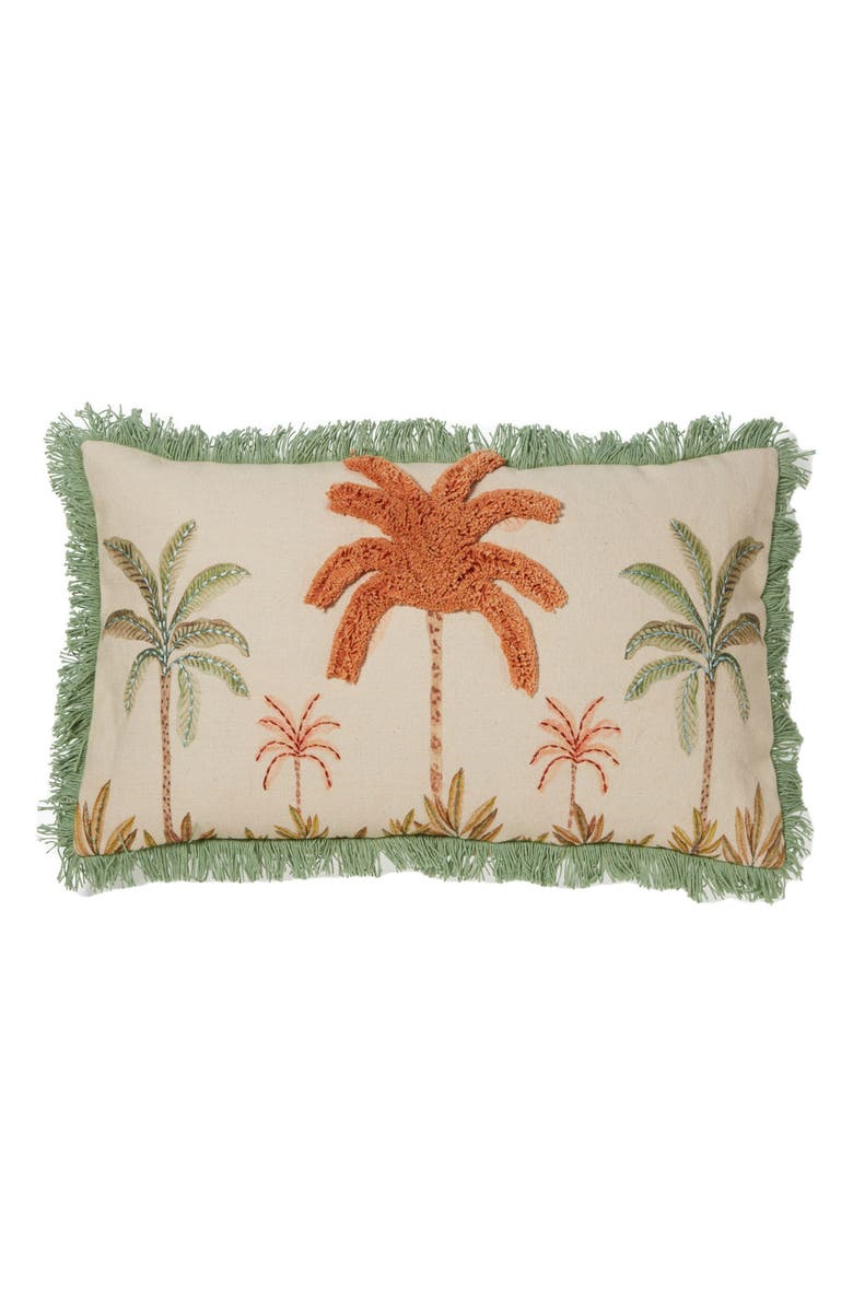 ROSELLI TRADING COMPANY Jungle Love Oblong Accent Pillow, Main, color, Beige Multi