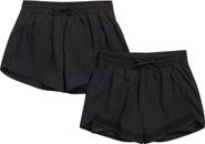 90 DEGREE BY REFLEX Kids' 2-Pack Lightstreme Active Shorts