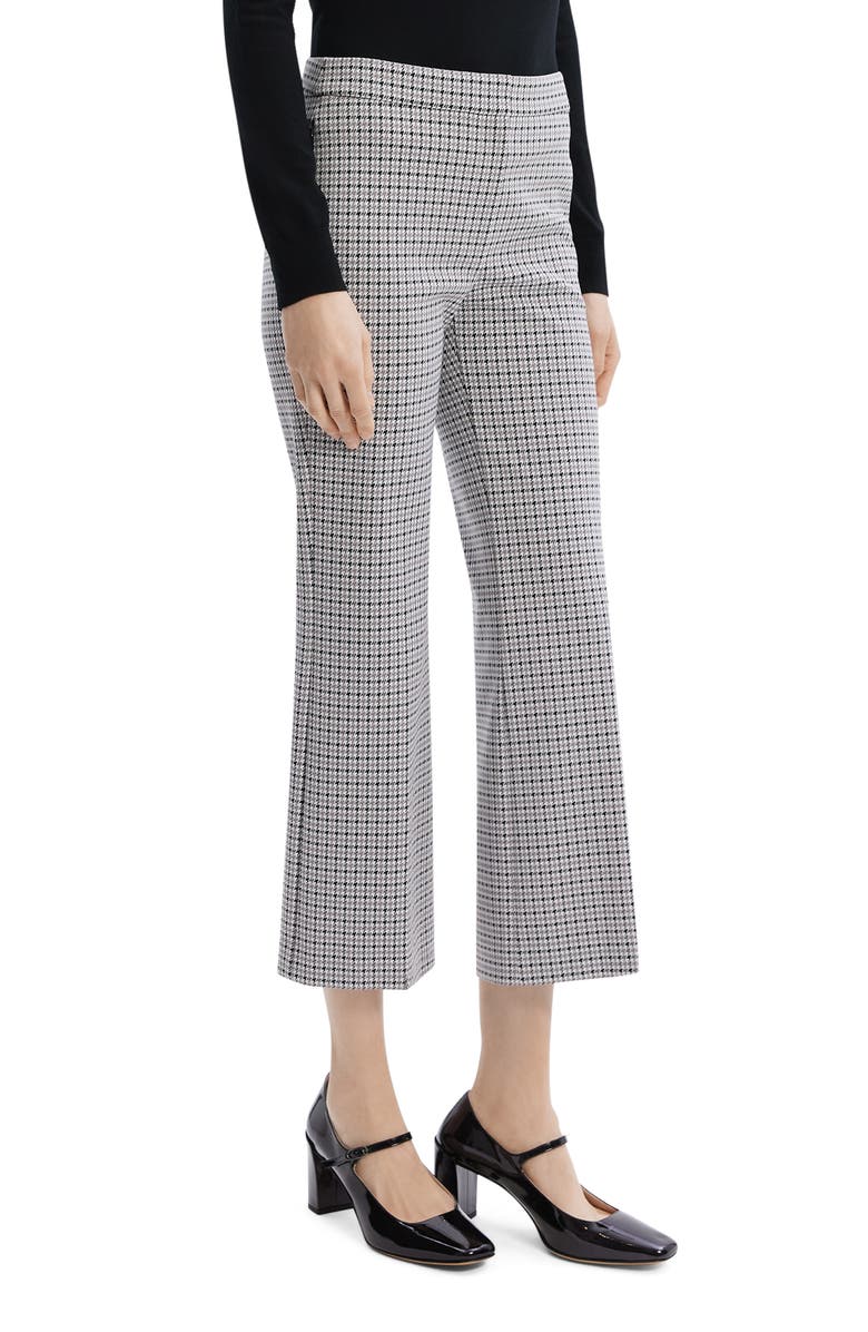 Theory Houndstooth Crop Pants, Alternate, color,