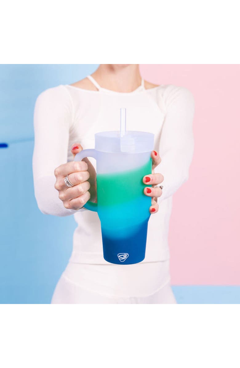 Silipint 32oz Silicone Humbler W/ Lid & Straw, Mountain Air, Alternate, color, 