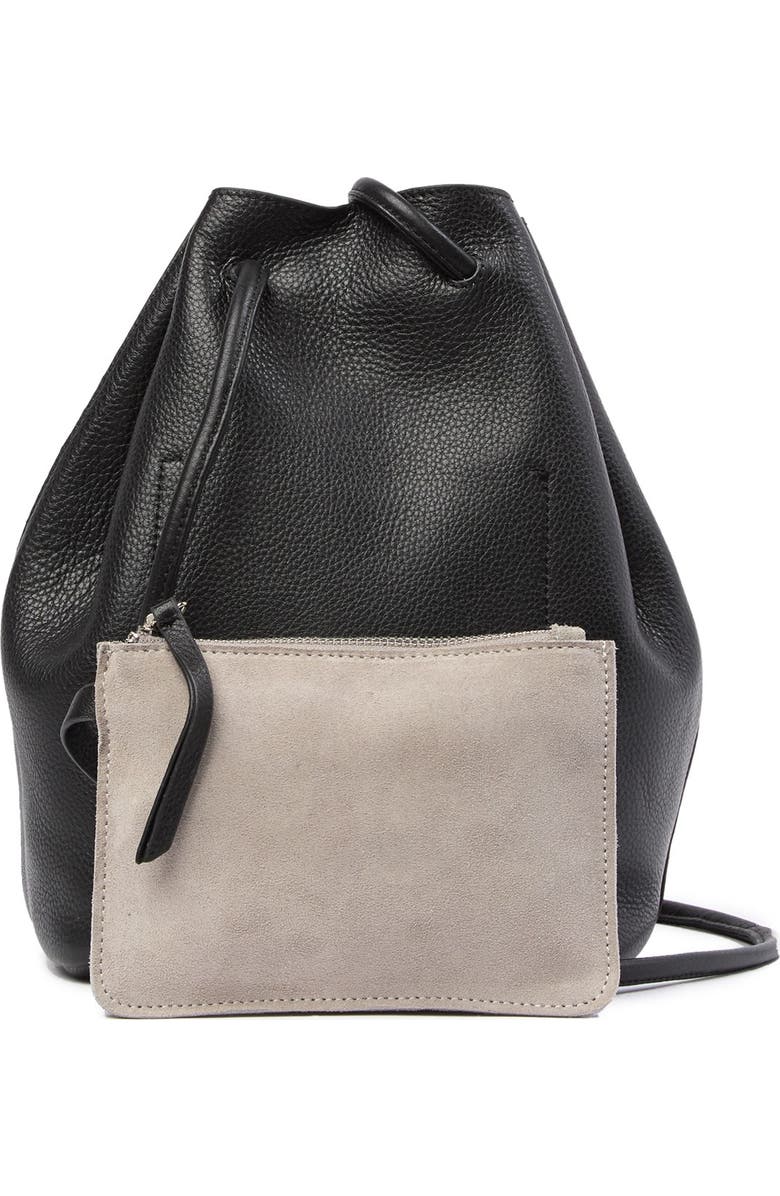 Christopher Kon Leather Woven Bucket Bag, Alternate, color,