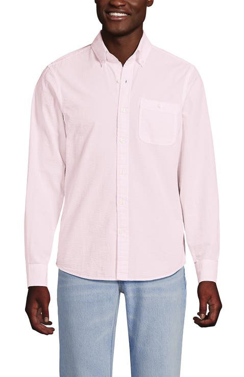 Long Sleeve Seersucker Shirt