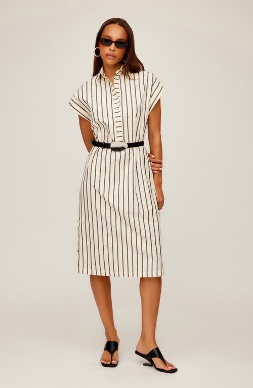 Fifteen Twenty Lucia Stripe Cotton Midi Dress In Stripe