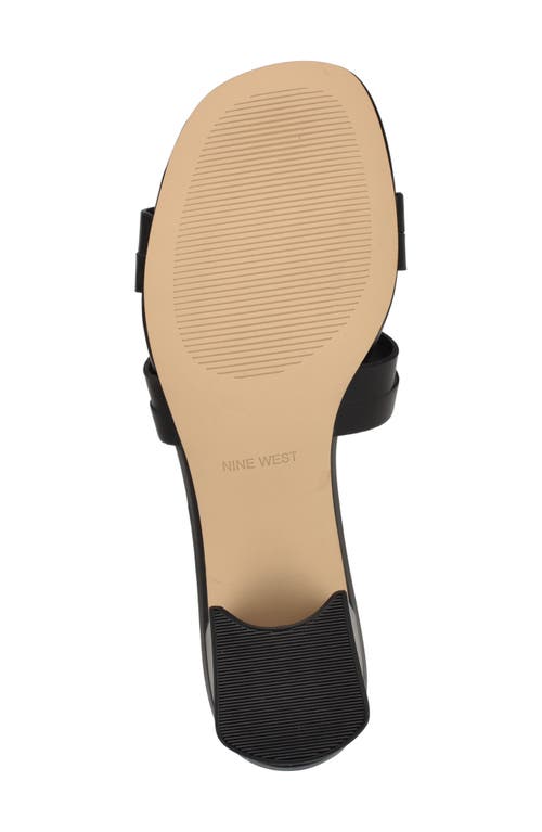 Shop Nine West Gennie Slide Sandal In Black