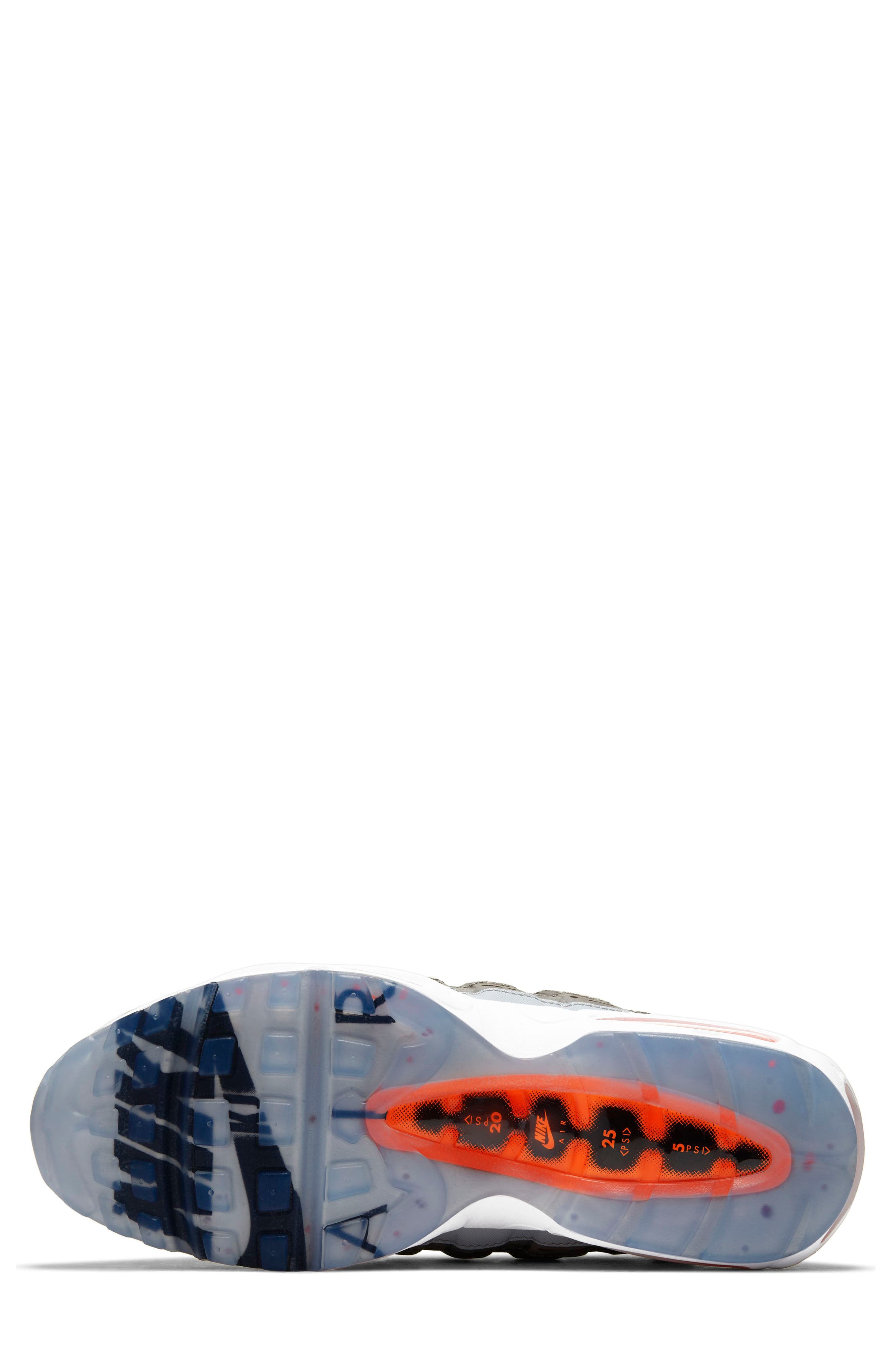 x Kim Jones Total Orange Air Max 95 Sneaker, Alternate, color, BLACK/ TOTAL ORANGE/ DARK GREY