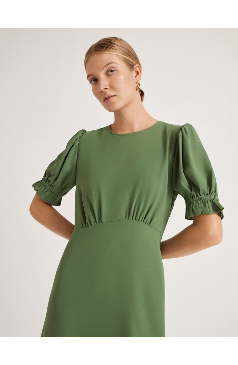 Finery London Mela Chiffon Midi Tea Dress, Alternate, color, Green