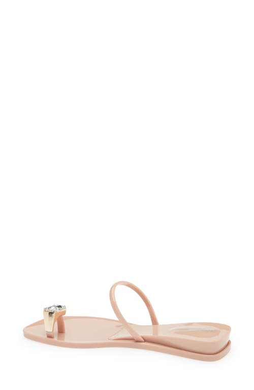 Jeffrey Campbell Discreet Sandal In Beige Shiny Clear