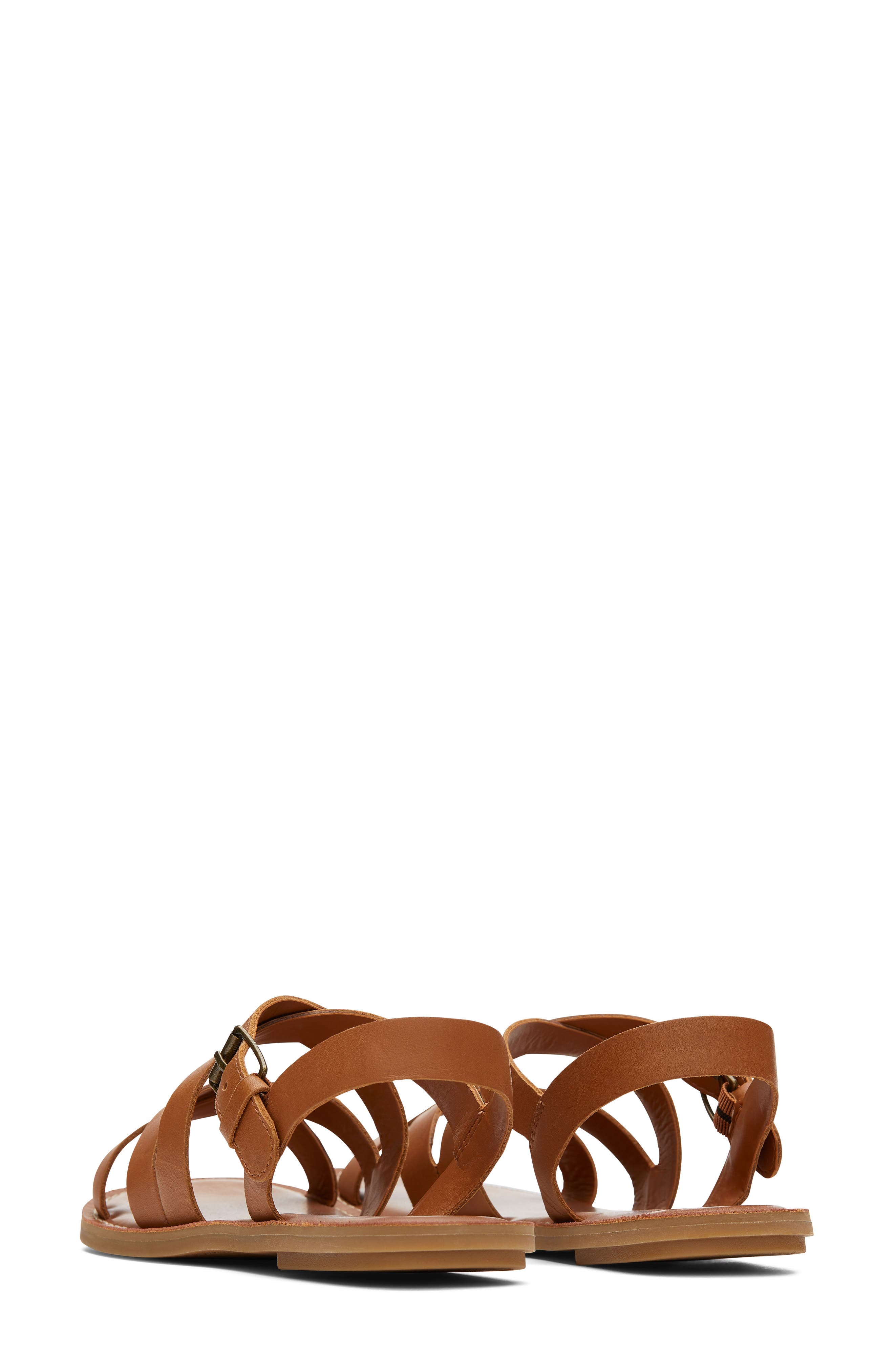 Sicily Flat Sandal, Alternate, color, BROWN