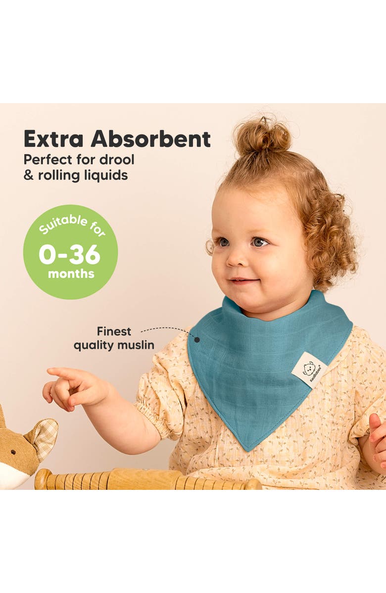 KeaBabies 8-Pack Lumi Muslin Bandana Bibs, Alternate, color, Nimbus