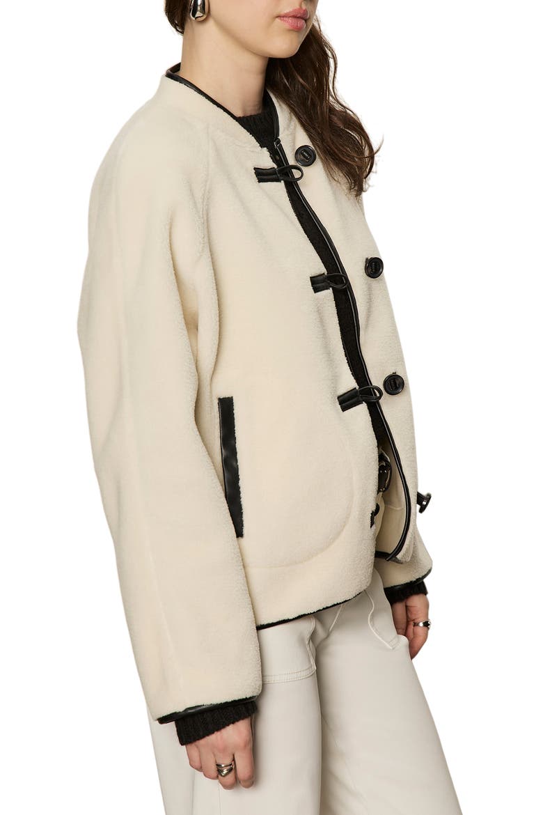 Powder Faux Shearling Jacket, Alternate, color, CHALK WHITE